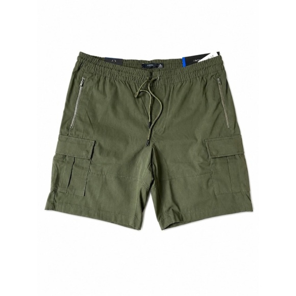 Tahari Mens Odyssey‎ Tech Cargo Shorts XL Forest Green Comfort Waist Travel NWT